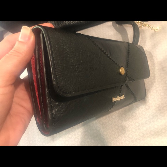 Reversible wallet color black and red - Picture 4 of 8